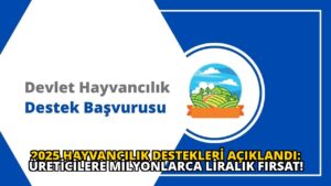 2025 Hayvancılık Destekleri Açıklandı: Üreticilere Milyonlarca Liralık Fırsat!